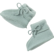 Organic Merino Wool Fleece Booties with Ties