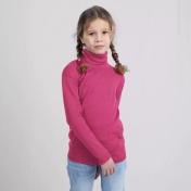 Children\'s Merino Wool and Silk Polo-neck Vest top