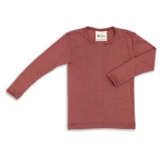Wool & Silk Plain Long-Sleeved Vest Top
