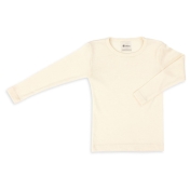 Wool & Silk Plain Long-Sleeved Vest Top