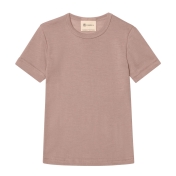 Plain Wool & Silk Short-Sleeved Vest Top