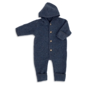 Merino Wool Fleece Snugglesuit / Pramsuit by Engel