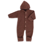 Merino Wool Fleece Snugglesuit / Pramsuit by Engel