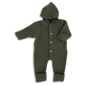 Merino Wool Fleece Snugglesuit / Pramsuit by Engel