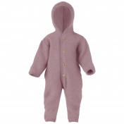 Merino Wool Fleece Snugglesuit / Pramsuit by Engel