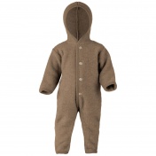 Merino Wool Fleece Snugglesuit / Pramsuit by Engel