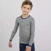 Fine Merino Wool Long-Sleeved Vest, Machine-Washable