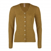 Women's Fine-Knit Cardigan in Pure Organic Merino Wool