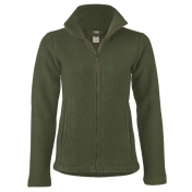 Fitted Merino Wool Zip Fleece Jacket for Women