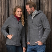 Women\'s Organic Merino Wool Fleece Hooded Jacket