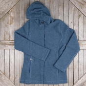 Women\'s Organic Merino Wool Fleece Hooded Jacket