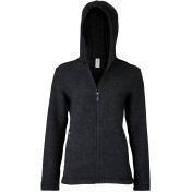 Women\'s Organic Merino Wool Fleece Hooded Jacket