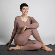 Women's Leggings in Merino Wool & Silk