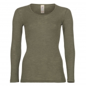 Women\'s Scoop Neck Vest Top in Merino Wool and Silk