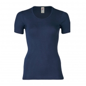 Women\'s Short Sleeved Tee in Merino Wool Silk Blend