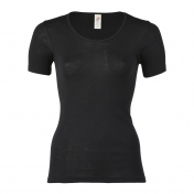 Women\'s Short Sleeved Tee in Merino Wool Silk Blend
