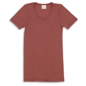 Women\'s Short Sleeved Tee in Merino Wool Silk Blend