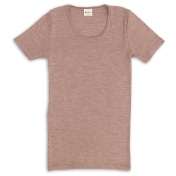 Women\'s Short Sleeved Tee in Merino Wool Silk Blend