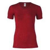 Women\'s Short Sleeved Tee in Merino Wool Silk Blend