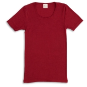 Women\'s Short Sleeved Tee in Merino Wool Silk Blend