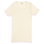 Women\'s Short Sleeved Tee in Merino Wool Silk Blend