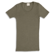 Women\'s Short Sleeved Tee in Merino Wool Silk Blend