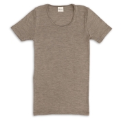 Women\'s Short Sleeved Tee in Merino Wool Silk Blend
