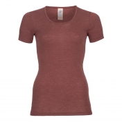 Women\'s Short Sleeved Tee in Merino Wool Silk Blend