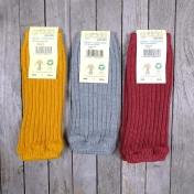 Children\'s Cuffed Legwarmers in Organic Wool