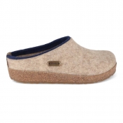 Slippers in Felted Wool with Cork & Latex Sole