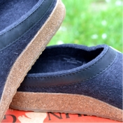 Felted Wool Slipper with Cork & Latex Sole