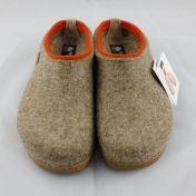 Slippers in Felted Wool with Cork & Latex Sole