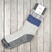 Snowfall Socks in Organic Wool