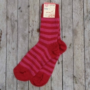 Organic Wool Striped Socks for Women