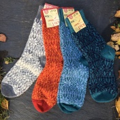 Hand-knitted style pure wool socks | Organic wool socks