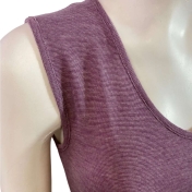 Women\'s Sleeveless Vest in Organic Cotton, Wool and Silk