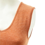 Women\'s Sleeveless Vest in Organic Cotton, Wool and Silk