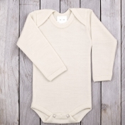 Long-Sleeved Body in Organic Wool and Silk