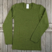 Children\'s Long-Sleeved Vest in Organic Merino Wool