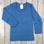 Children\'s Long-Sleeved Vest in Organic Merino Wool and Silk