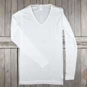 Women's Long-Sleeved Vest in 100% Mulberry Silk Women's Long-Sleeved Vest in 100% Mulberry Silk