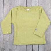 Long-Sleeved Shirt in Organic Brushed Merino Wool Terry