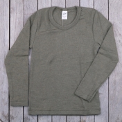 Organic Wool and Silk Long-Sleeved Shirt