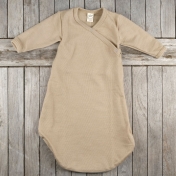 Organic Wool & Silk Fine Rib Sleeping Bag with Arms
