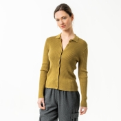 Women\'s Unara Ribbed Cardigan in Organic Cotton