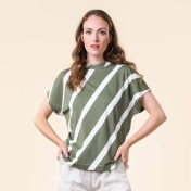Women's Thona T-Shirt in Organic Cotton and Bamboo