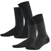 2-Pack Adult\'s Socks in Organic Cotton with Elastane