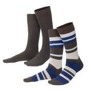 2-Pack Adult\'s Socks in Organic Cotton with Elastane