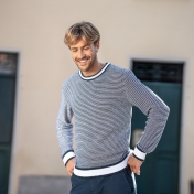 Men\'s Raoul Summer Sweater in Organic Cotton and Linen