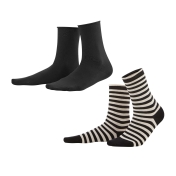 2-Pack of Women\'s Alexis Socks in Organic Cotton with Elastane